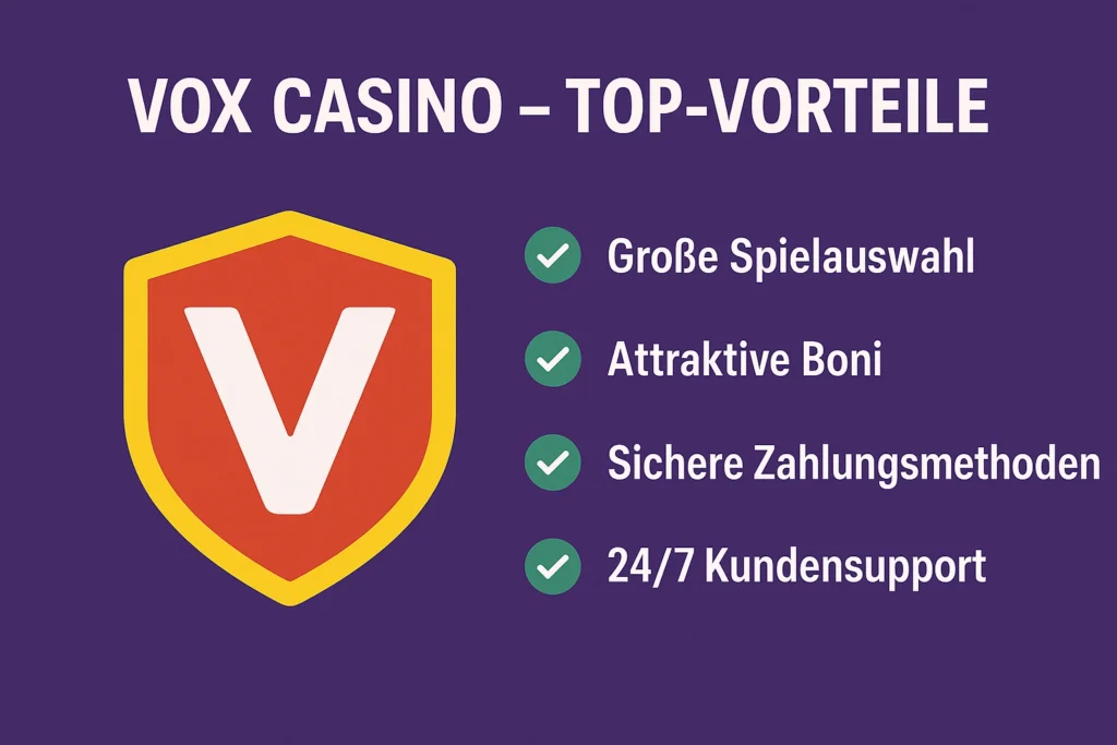 Vox Casino - Top-Vorteile